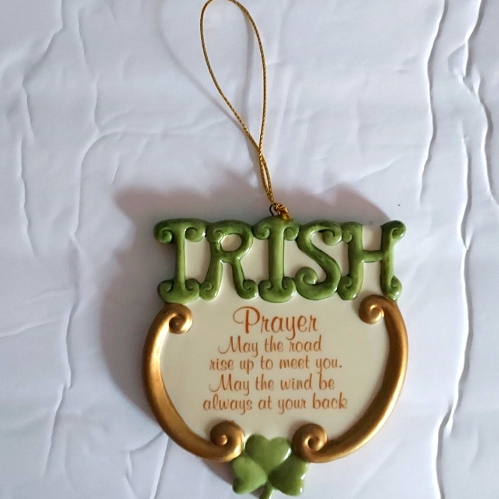 Irish Prayer Hanging Orament,Great for hanging on your Christmas Tree or Wall.